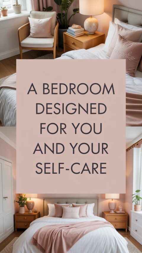 Boho bedroom designed for solo living with cozy self-care corner