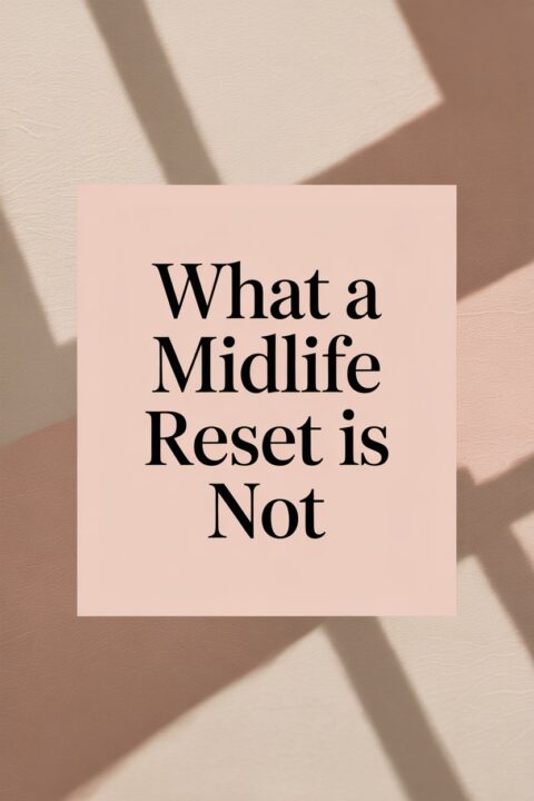 Minimal neutral background with strong empowering text emphasising confidence and clarity