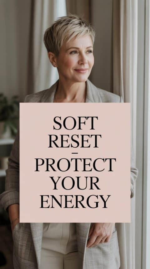 Confident midlife woman representing energy protection during burnout recovery