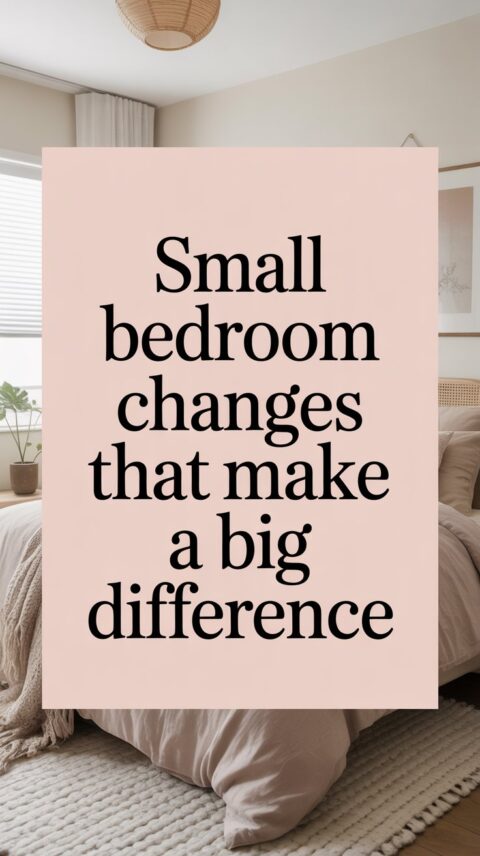 Cozy boho bedroom with simple decor updates and soft textures