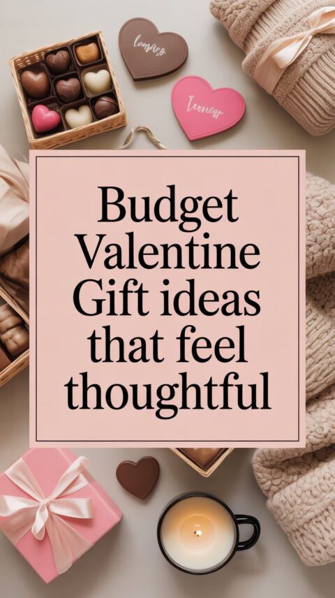 Affordable Valentine’s gift basket ideas styled to look thoughtful and romantic