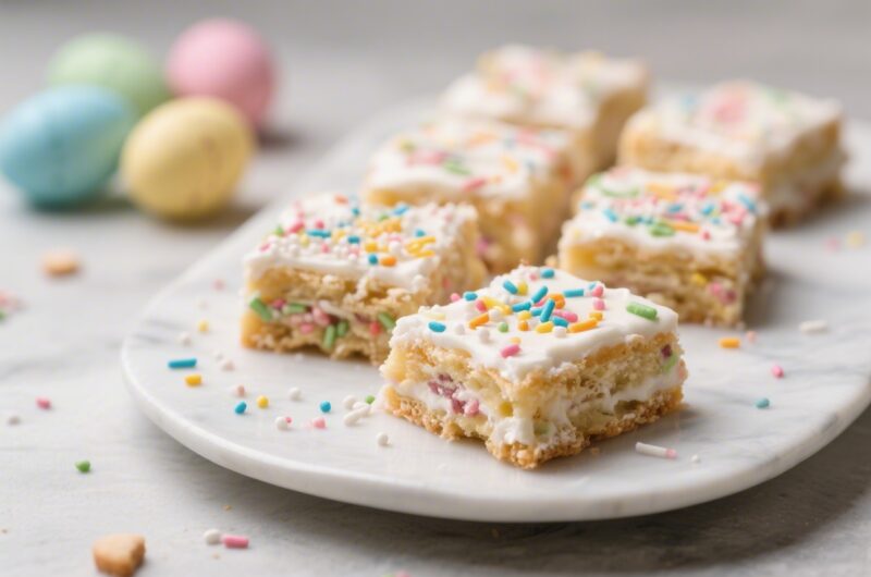 Easter Sprinkle Sugar Cookie Bars