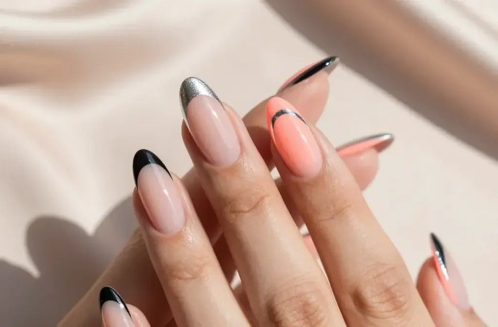 10 Summer French Tip Nail Designs with a Modern Twist: Summer Chic