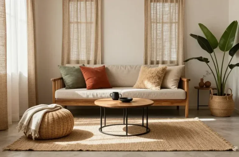 Earthy Boho Living Room Ideas