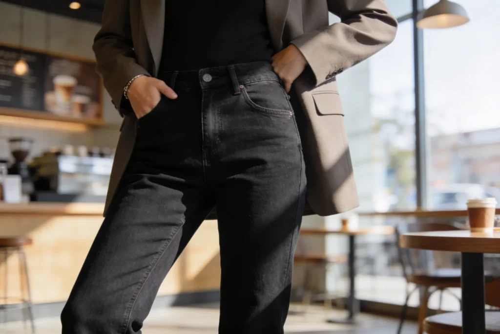 Black Jean Outfits That Work for any occasion