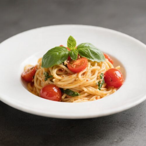 Cherry Tomato & Basil Pasta for one