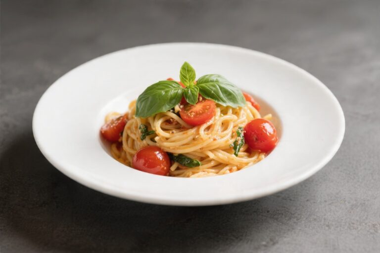 Cherry Tomato & Basil Pasta for one