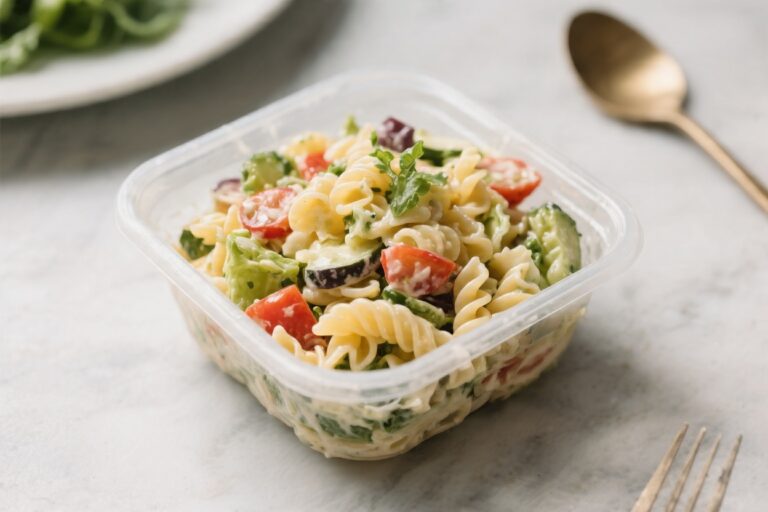 Cold Pasta Salad for One