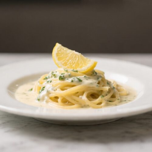Creamy Lemon Pasta for One