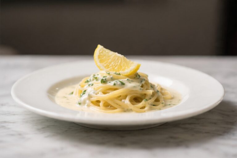 Creamy Lemon Pasta for One