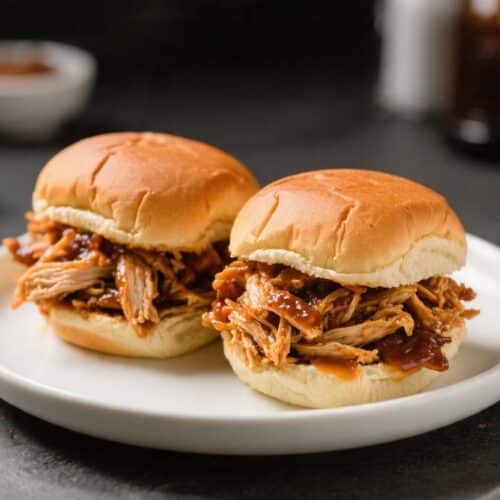 BBQ Pulled Chicken Sliders for Two