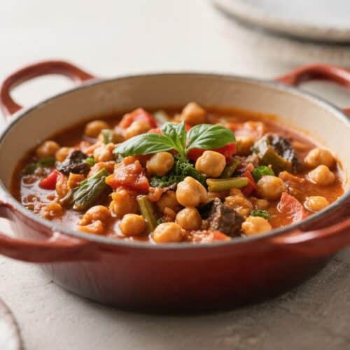 One Pot Mediterranean Chickpea Stew