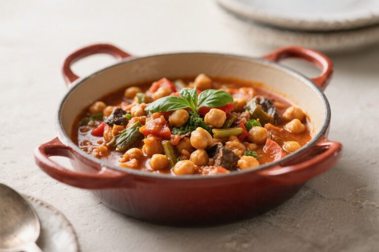 One Pot Mediterranean Chickpea Stew
