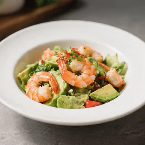 Zesty Shrimp & Avocado Salad Bowl for One