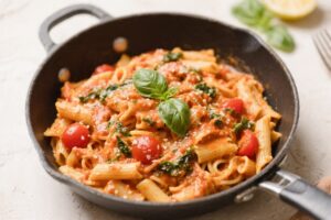 One Pot Creamy Tomato Basil Pasta