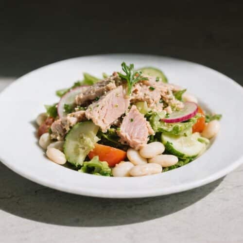 Tuna & White Bean Summer Salad for One